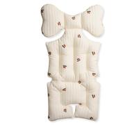 SONARIN Morbido Cuscino Passeggino,Spesso Cotone Copriseduta Passeggino Universale Materassino Passeggino Riduttore Passeggino Cuscino Sedile per Passeggino Seggiolino Auto(Ciliegia)