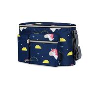 SONARIN Multifunzionale Borsa Organizer per Passeggino,Grande Capacità Impermeabile Borsa Passeggino Universale Organizzatore per Passeggino Borsa per Carrozzina Borsa Cambio(Blu Scuro)