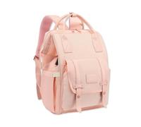 SONARIN Multifunzionale Grande Capacità Zaino Fasciatoio,Multi-Tasche Impermeabile Borsa per Pannolini Zaino Mamma Borsa Fasciatoio da Viaggio con 2 Tasche Termiche & Porta USB(Rosa)