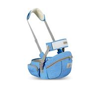 SONARIN Multifunzionale Hipseat Marsupio,Ergonomico Neonati Marsupio Supporto del Sedile Portantina Bebè Seggiolino con Cintura di Sicurezza & Tracolla per Neonato Bambino 0-24 Mesi(Azzurro)