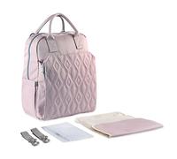 SONARIN Multifunzione Zaino Fasciatoio Alla Moda,Borsa per Pannolini Grande Capacità Impermeabile Zaino Mamma Neonato Borsa Fasciatoio da Viaggio con Fasciatoio & Ganci per Passeggino(Viola)