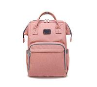 SONARIN Multifunzione Zaino Fasciatoio Bambino per Pannolini con Fascia per Passeggino,Grande Capacità,Organizer per Zaino da Viaggio,Impermeabile,Elegante e Resistente,Ideale Regalo(Rosa)