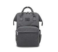 SONARIN Multifunzione Zaino Fasciatoio Bambino per Pannolini con Fascia per Passeggino,Grande Capacità,Organizer per Zaino da Viaggio,Impermeabile,Elegante e Resistente,Ideale Regalo(Grigio Scuro)