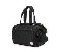 SONARIN Multitasche Fasciatoio per Neonato, Grande Capacità Multifunzionale Borsa Cambio a Tracolla Elegante per Pannolini da Viaggio con Spalline Singola (Nero)