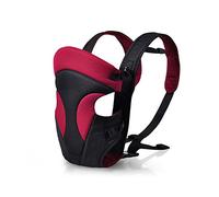 SONARIN Nuova Marsupio Neonati,Sicura e Comoda,rinforzata in posizione ergonomica, portatile traspirante multifunzionale all-season,varietà di posizione, il miglior regalo per bambini(Rosso scuro)
