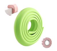 SONARIN Paraspigoli Bambini Angolari Gomma,Protezioni per Bordi,2 m / 6,6 piedi Protezioni per bordi da tavolo per mobili a forma di L con nastro adesivo,Protezione per Bambini(Verde)