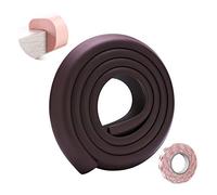 SONARIN Paraspigoli Bambini Angolari Gomma,Protezioni per Bordi,2 m / 6,6 piedi Protezioni per bordi da tavolo per mobili a forma di L con nastro adesivo,Protezione per Bambini(Marrone Scuro)