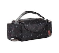 SONARIN Portatile Borsa Organizer per Passeggino,Borsa Passeggino Universale Organizzatore per Passeggino Impermeabile Borsa per Carrozzina Borsa Cambio con Portabicchieri(Nero)
