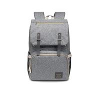 SONARIN Premium Impermeabile Zaino Fasciatoio Bambino per Pannolini,Ergonomico,Mesh Traspirante,Grande Capacità,Organizer per Zaino da Viaggio,progettato per le madri dopo il parto(Grigio)