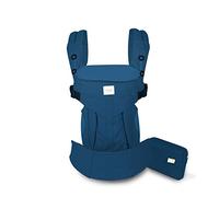 SONARIN Premium Marsupio Neonati Ergonomico,Baby Carrier,Porta Bebè,Cappuccio Rimovibile,da neonato a bambino (0-48 mesi),Supporto per la Testa,Carico massimo 20 kg(Blu)