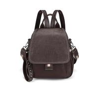 SONARIN Premium Moda Zaino Donna,Versatile Antifurto Zainetto Donna Piccolo Zaino Casual Borsa Scuola Ragazze,Borsa a Tracolla Convertibile per Lavoro Viaggio Università(Caffè)