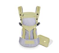 SONARIN Premium Traspirante Marsupio Neonati Ergonomico,Baby Carrier,Porta Bebè,Cappuccio Rimovibile,da neonato a bambino (0-48 mesi),Supporto per la Testa,Carico massimo 20 kg(Verde)
