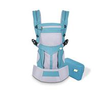 SONARIN Premium Traspirante Marsupio Neonati Ergonomico,Baby Carrier,Porta Bebè,Cappuccio Rimovibile,da neonato a bambino (0-48 mesi),Supporto per la Testa,Carico massimo 20 kg(Blu)