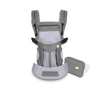 SONARIN Premium Traspirante Marsupio Neonati Ergonomico,Baby Carrier,Porta Bebè,Cappuccio Rimovibile,da neonato a bambino (0-48 mesi),Supporto per la Testa,Carico massimo 20 kg(Grigio Scuro)