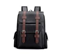SONARIN PU Zaino Uomo, Borsa Lavoro Impermeabile Porta PC 15,6 Pollici da Viaggio Scuola Superiore Media Università Casual per Uomo Donna (Nero)