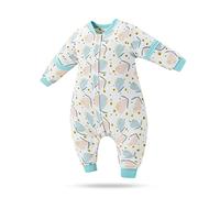 SONARIN Sacco Nanna per Bambini con Piedini,100% Cotone Sacco Nanna Invernale con Maniche Rimovibili Morbido e Caldo Sacco a Pelo per Bambini Sacco a Pelo per Bebè da 3 Mesi a 7 Anni(Pera)