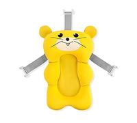 SONARIN Tappetino per Vasca da Bagno per Bambini,Cuscino per Bagnetto Antiscivolo per Neonato Tappetino da Bagno Morbido Sedili da Bagno Seduta per Cuscino da Doccia Regolabile per Neonato(Giallo)