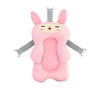 SONARIN Tappetino per Vasca da Bagno per Bambini,Cuscino per Bagnetto Antiscivolo per Neonato Tappetino da Bagno Morbido Sedili da Bagno Seduta per Cuscino da Doccia Regolabile per Neonato(Rosa)