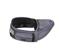 SONARIN Traspirante Ergonomico Hipseat Marsupio,Neonati Marsupio Supporto del Sedile Multifunzionale Portantina Bebè Seggiolino con Tasca Laterale per Neonato Bambino 0-36 Mesi(Grigio)