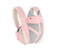 SONARIN Traspirante Leggero Marsupio Neonati,3-in-1 Morbido Cotone Porta Bebè Portantina Bebè Porta Bambino Ergonomico,Multifunzionale per Neonati e Bambini 0-36 Mesi(Rosa)
