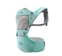 SONARIN Traspirante Multifunzionale Marsupio Neonati con Sedile,Portantina Ergonomico Regolabile Porta Bambino Fascia Porta Bebè Multi-Posizioni per Neonati Bambini 0-36 Mesi(Verde)