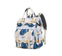 SONARIN Versatile Moda Zaino Fasciatoio,Grande Capacità Impermeabile Borsa per Pannolini Zaino Mamma Borsa Fasciatoio da Viaggio Portatile con 3 Tasche Termiche & Porta USB(Blu)