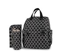 SONARIN Versatile Zaino Fasciatoio,Multifunzionale Borsa per Pannolini Zaino Mamma Convertibile Borsa a Tracolla Borsa Fasciatoio da Viaggio con Fasciatoio & Borsa per Bottiglia(Nero)