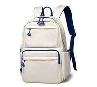 SONARIN Zaino Scuola,Uomo Donna Casual Zaino Impermeabile Zaino Porta PC 14 Pollici Borsa Scuola Superiore Media Ragazza Ragazzo Zaino da Viaggio Zainetti per Università Lavoro(Bianco-Blu)
