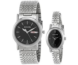 Sonata Analog Black Dial Unisex Watch - 11418100SM01