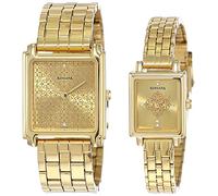 Sonata Analog Champagne Dial Couple's Watch - 70538080YM01