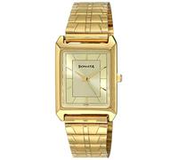 Sonata Analog Champagne Dial Men's Watch - NF7007YM13