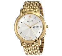 Sonata analogico quadrante bianco orologio da uomo - NF7954YM01J