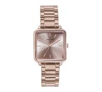 Sonata Orologio analogico al quarzo con cinturino in acciaio inossidabile con quadrante rosa per le donne
