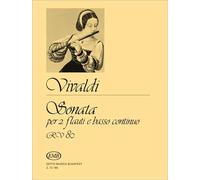 Sonata per due flauti e basso continuo RV '80 (F. - 2 flutes and Piano - Book