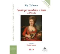 Sonata per mandolino e basso L-2755. Partitura. Ediz. bilingue - Tedesco