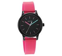 Sonata Splash 8178NP02 - Orologio analogico al quarzo con cinturino in plastica rosa con quadrante nero