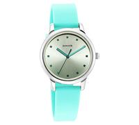 Sonata Splash - Orologio analogico da donna con cinturino in plastica, Verde, classico