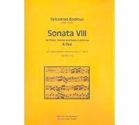 Sonate A maggiore N. 8: per flauto, Violino e BC Partitur e Voci