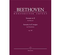 Sonate für Klavier E-Dur op. 109. Spielpartitur, Urtextausgabe. BÄRENREITER URTEXT