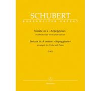 Sonate für Viola und Klavier a-Moll D 821 "Arpeggione". Spielpartitur(en), Stimme(n)
