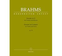 Sonate für Violine und Klavier G-Dur op. 78. Spielpartitur mit einer Urtext-Solostimme und einer eingerichteten Solostimme von Clive Brown, Urtextausgabe
