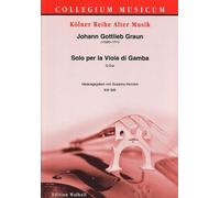 Sonate G-Dur : per Viola da gamba e Bc Partitura e voci (Bc non esposto)