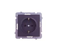 SONATE presa singola z/u Schuko nero metallizzatoGP-1RS/m/33