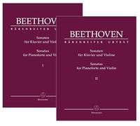 Sonaten für Klavier und Violine (Band I und II). Spielpartituren (2), Stimmen (2), Urtextausgabe, Sammelband. BÄRENREITER URTEXT