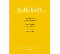 Sonates Opus Posthume 137/1-3 : D384-385-408 --- Violon/Piano