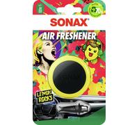 SONAX Air Freshener Lemon Rocks (1 pezzo) Il deodorante con profumo di limone rinfrescante e piccante porta un profumo di limone rinfrescante e piccante nell'abitacolo | Art. N. 03650410