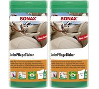 SONAX 04123000 - Fazzoletti per pulire la pelle (Confezione da 2)