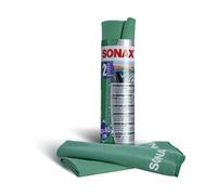 SONAX 04165410 Panni In Microfibra PLUS Interni E Vetro (2 Pz.) 2 Pezzi