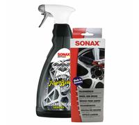 Sonax 04333000 Felgenbeast Detergente 1Liter & Spazzola per Ruote Ultra Soffice