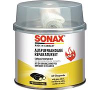 SONAX Kit di riparazione per impianti di scarico (200 g) ripara crepe, buchi e aree non ermetiche nell'impianto di scarico in modo duraturo e rapido | Art. N. 05531410